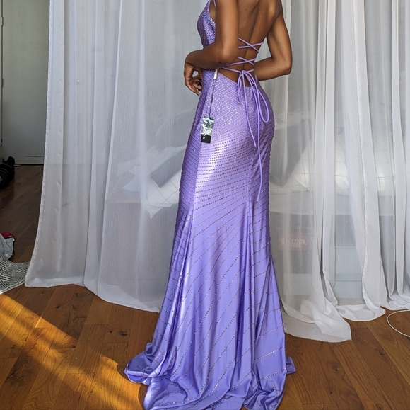 NWT FAVIANA Charmeuse Heat-Stone Patterned Dress | Size 4 Small - Picture 9 of 14